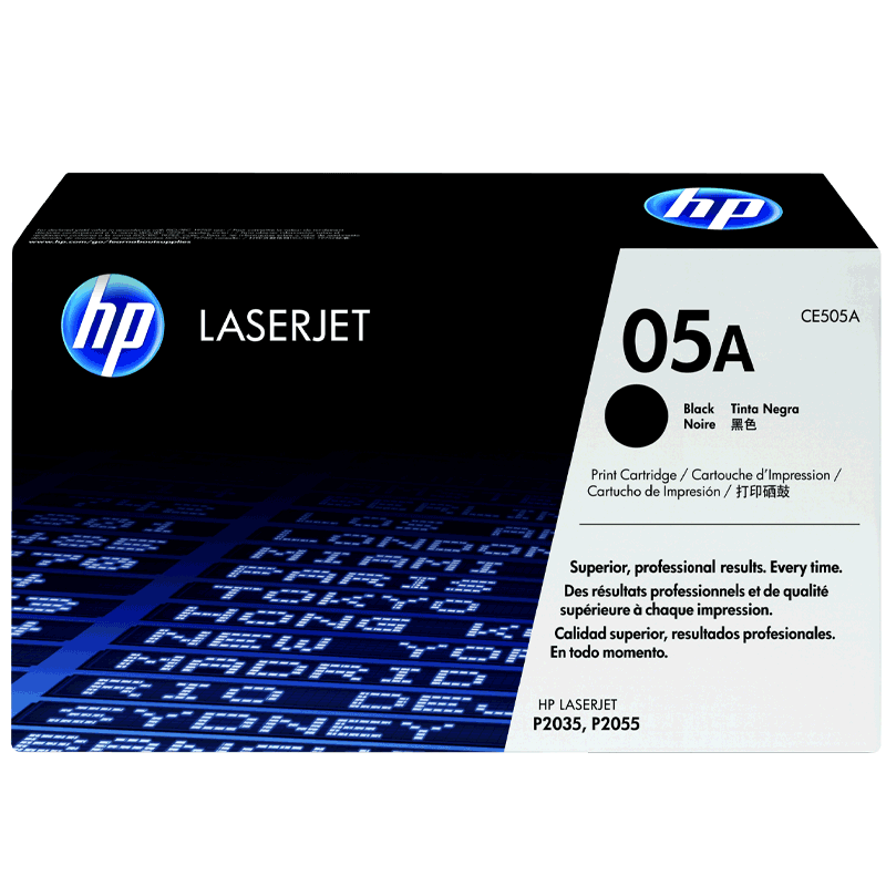 Tóner Original HP 05A (CE505A) Negro – Impresiones de Alta Calidad – Rendimiento excepcional y Maximiza la productividad.