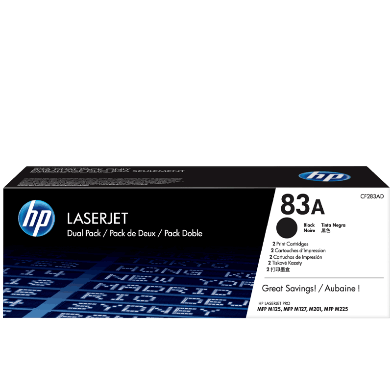 Cartucho de Tóner HP 83A Negro Original (CF283A) para HP LaserJet Pro M201, M202 y MFP