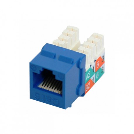 KEYSTONE CAT 6 BLANCO C/AZUL U-LINK