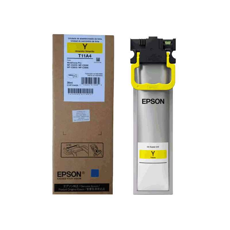 Bolsa de Tinta Epson T11A420-AL Amarillo WF- C5310/C5390/C5810/C5890. 39 ml.