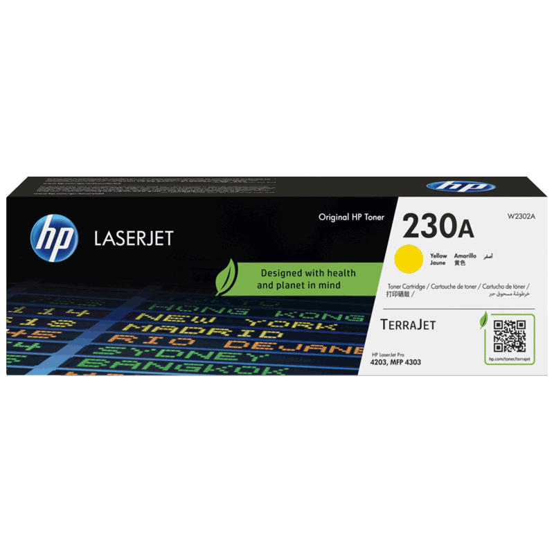 Tóner Original HP 230A (W2302A) Amarillo – Impresiones de Alta Calidad – Rendimiento excepcional.