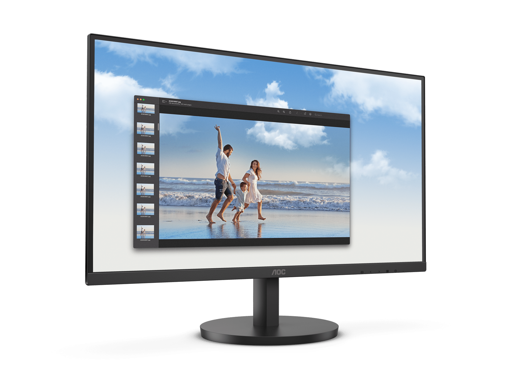 AOC - LED-backlit LCD monitor - 21.5