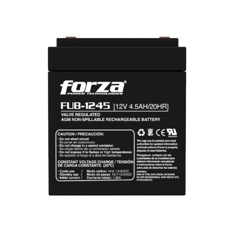 Batería sellada para UPS 12V/4.5Ah, libre de mantenimiento. Batería versátil, recargable y portatil.