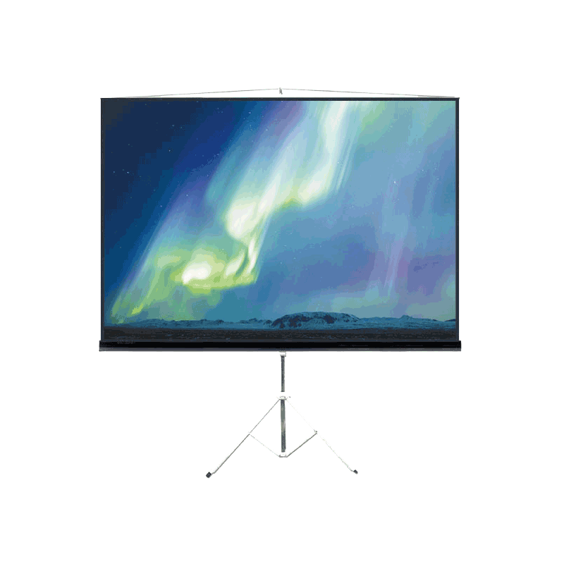 Klip Xtreme KPS-113 - Pantalla de Proyección Manual 92″/2.34 m. – Montaje en trípode ajustable. | Ideal para Cine en Casa y Presentaciones.