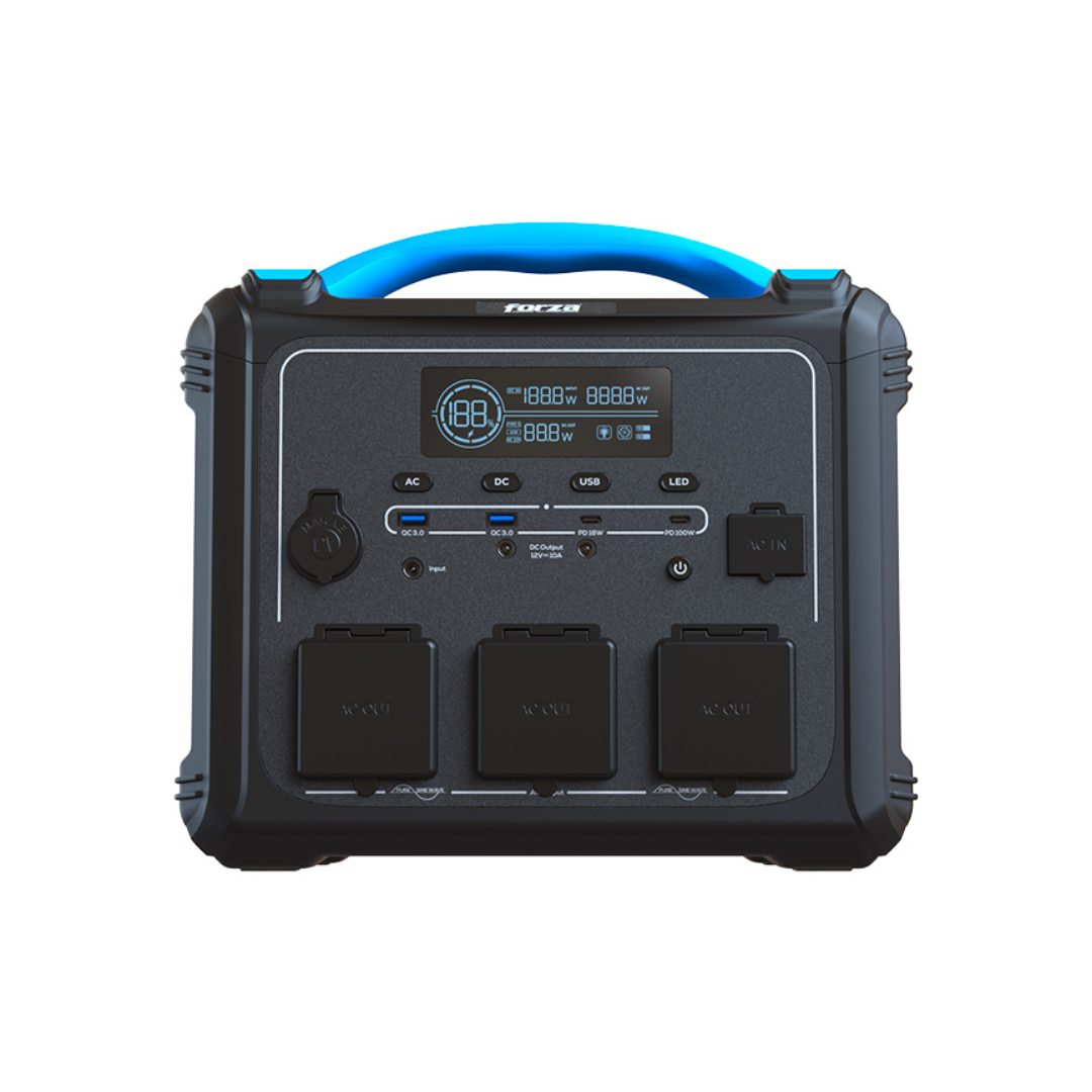 El Forza Titan Series de 300 Watt es una solución compacta y potente diseñada para proporcionar respaldo de energía confiable a tus dispositivos esenciales. Ideal para proteger equipos electrónicos pequeños, este battery backup es perfecto para hogares, oficinas y cualquier entorno donde la continuidad de la energía sea crucial. Este modelo opera a AC 110/120 V y cuenta con 2 salidas AC y 6 salidas DC de 3.75V LiMnFePO4, proporcionando una versatilidad excepcional para conectar y proteger múltiples dispositivos simultáneamente. La tecnología avanzada de baterías de LiMnFePO4 asegura una mayor vida útil y un rendimiento superior en comparación con baterías tradicionales. El Forza Titan Series es ideal para mantener operativos dispositivos como routers, módems, sistemas de seguridad, y otros equipos electrónicos críticos en caso de cortes de energía o fluctuaciones eléctricas. Su diseño robusto y eficiente lo convierte en una opción confiable para asegurar la continuidad de tus operaciones. Compra el Forza Titan Series de 300 Watt en Computodo El Salvador y garantiza la protección de tus dispositivos con la calidad y durabilidad que Forza ofrece.