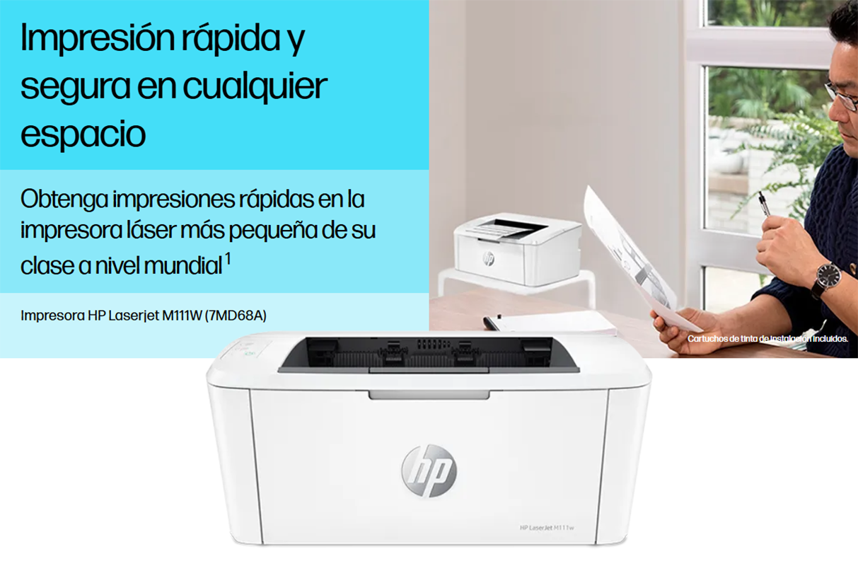 HP LaserJet M111w | Impresora Monocromática Personal Compacta - Imagen 3