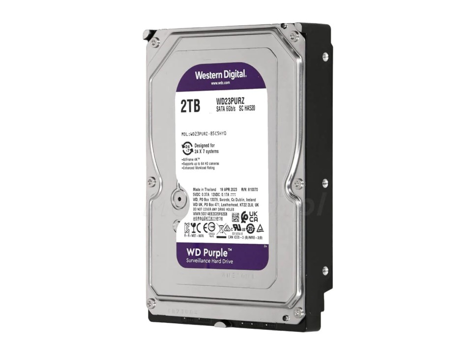 WD Purple Surveillance WD23PURZ - Disco duro - 2 TB