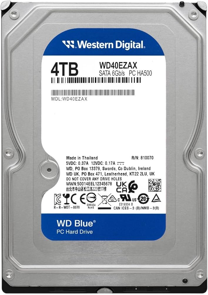 Western Digital WD Blue - Internal hard drive - 4 TB