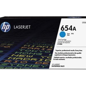 Cartucho de Tóner HP 654A Cián Original - Alta Capacidad para Impresoras Láser