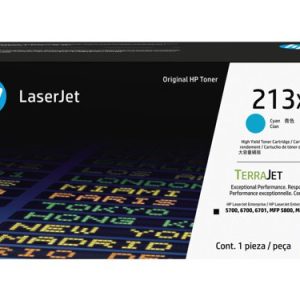 Cartucho de Tóner HP 213X Cián de Alto Rendimiento para Impresoras LaserJet