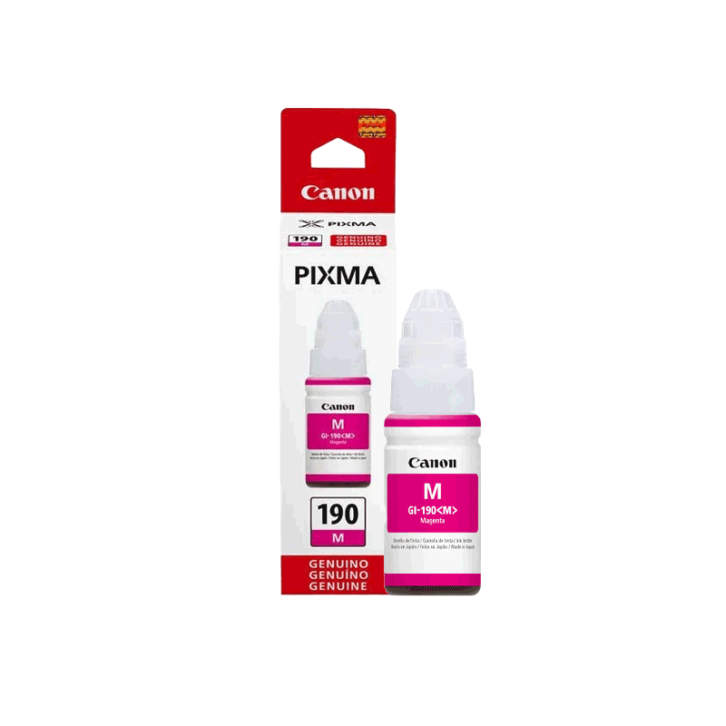 Canon GI-190 M - Tinta Magenta 70 ml / 7000 páginas - Impresiones Vivas