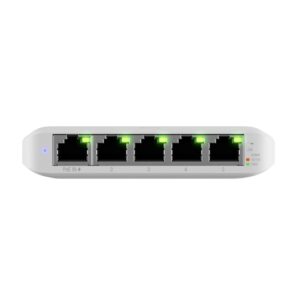 Switch Ubiquiti UniFi USW-FLEX 5 Puertos Gigabit PoE - Computodo - El Salvador