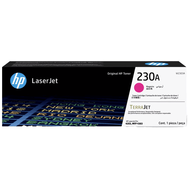 Tóner Original HP 230A (W2303A) Magenta – Impresiones de Alta Calidad – Rendimiento excepcional.