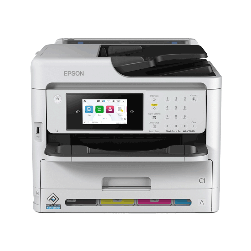 Impresora EPSON WorkForce Pro WF-C5890. - Compacta multifuncional a color diseñada para alta productividad.