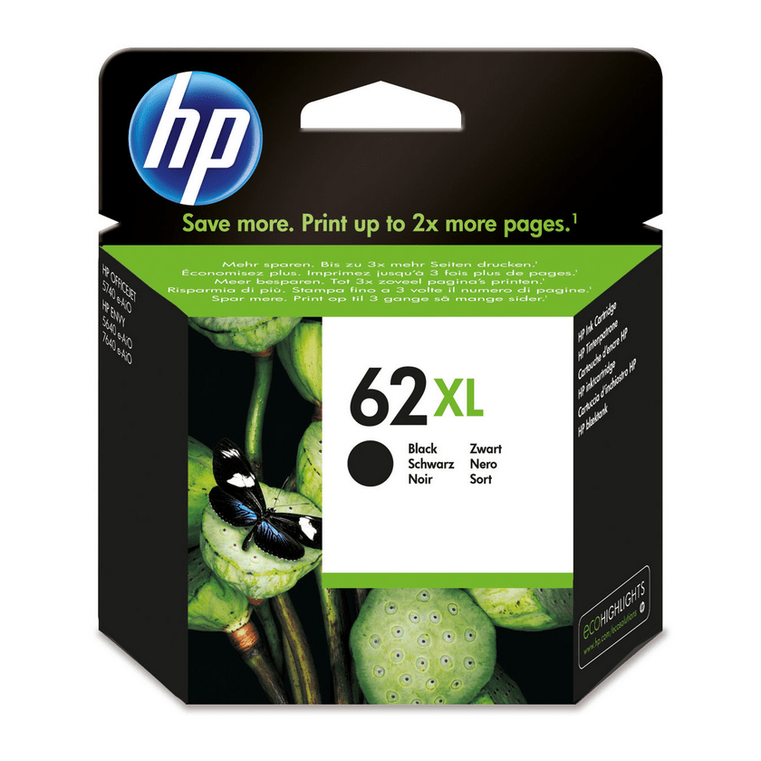 Tinta HP 62XL Negra Original