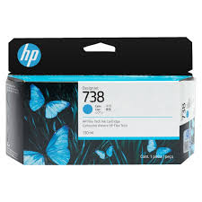 Tinta HP 738 cian de 130 ml DesignJet