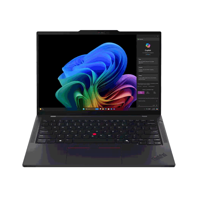 Laptop Lenovo ThinkPad T14s Gen 6 14″. Snapdragon X Elite 3.40 GHz. Ideal para cargas de trabajo pesadas, alto rendimiento y bajo consumo.