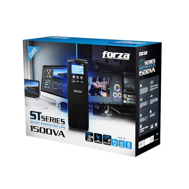 UPS Inteligente Forza 1500VA900W computodo - El Salvador