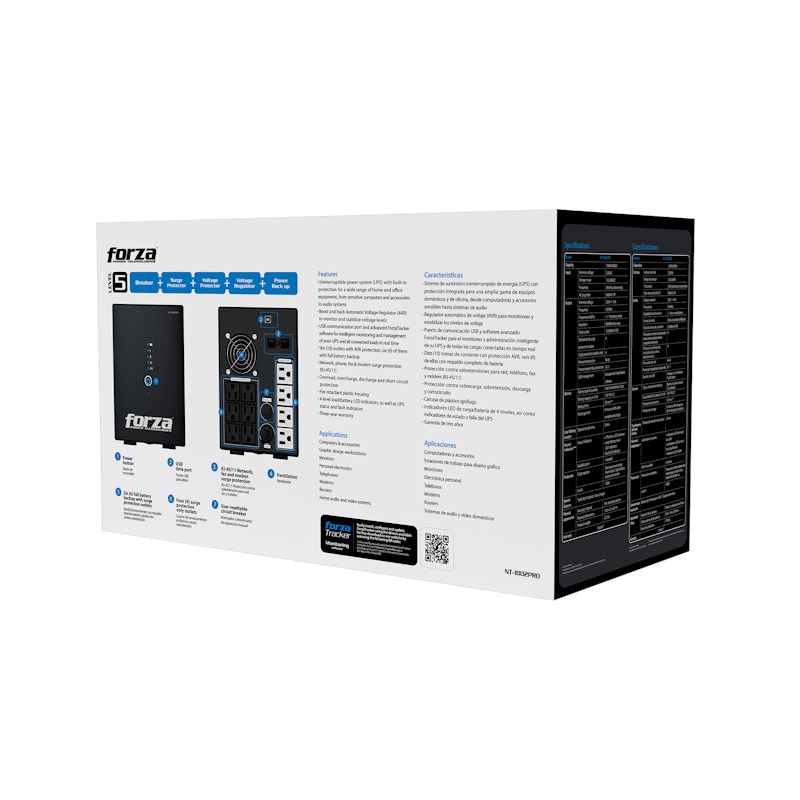 UPS Interactiva Forza 1800VA 900W computodo - El Salvador