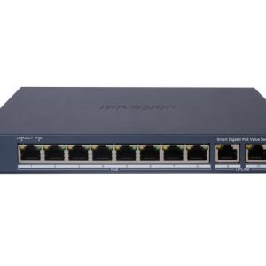 Switch 8 Puertos Gigabit PoE + 2 Puertos Gigabit - 60W PoE Hikvision computodo - El Salvador