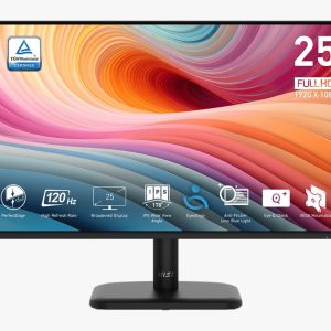 Monitor MSI LED 24.5 Full HD IPS 120Hz 1ms – Gaming y Oficina computodo - El Salvador