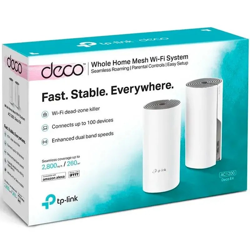 Router Mesh Wi-Fi AC1200 TP-Link Deco E4 computodo - El Salvador