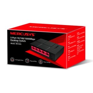 Mercusys MS105G – Conmutador Gigabit de 5 Puertos RJ45 10 100 1000 Mbps computodo - El Salvador