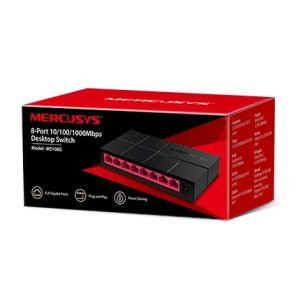 Mercusys MS108G – Conmutador Gigabit de 8 Puertos RJ45 10 100 1000 Mbps computodo - El Salvado
