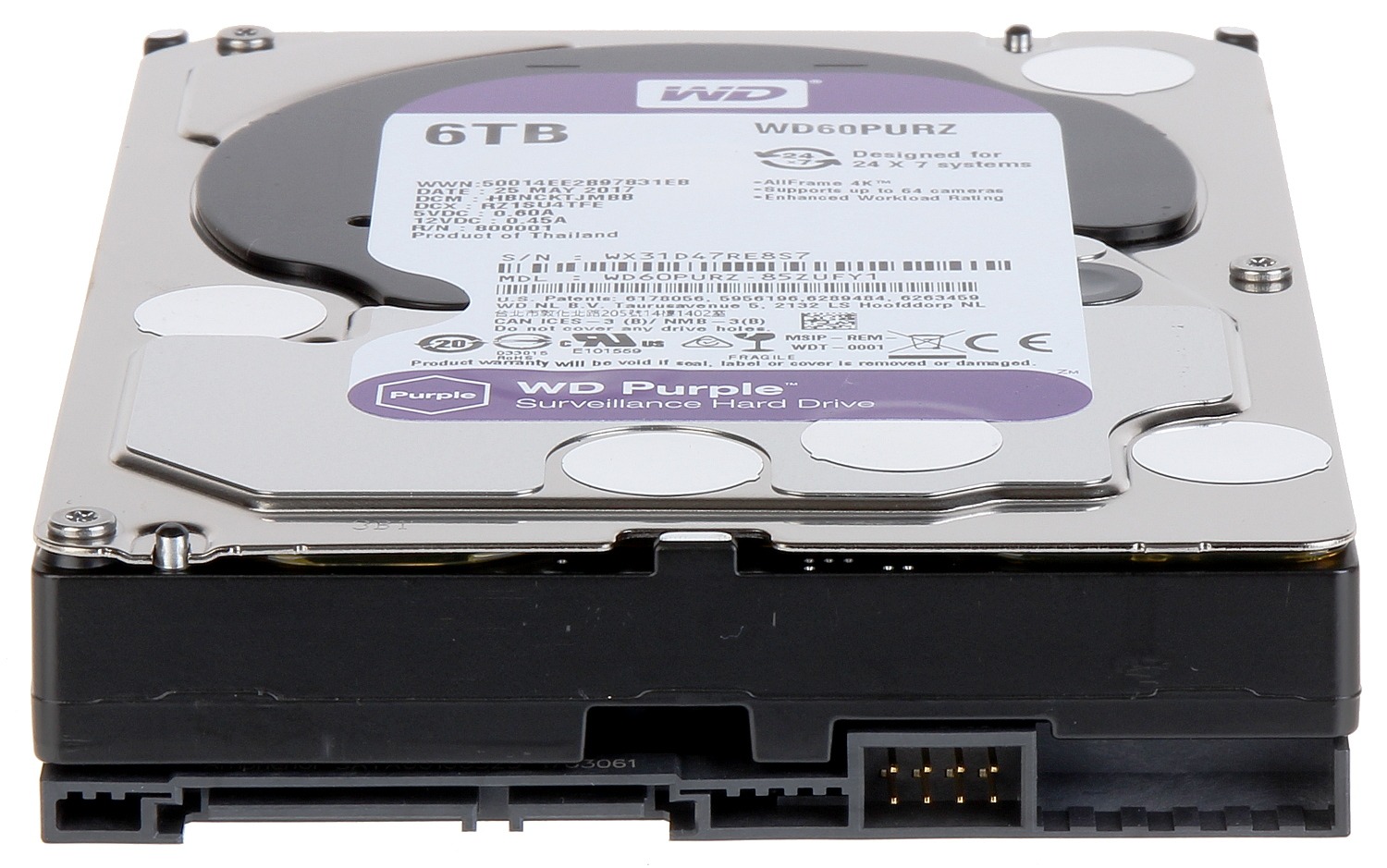 WD Purple WD60PURZ 6TB - Imagen 3